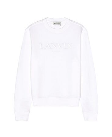 Lanvin Embroidered Sweatshirt White